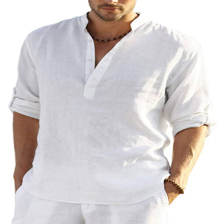 Men's Casual Cotton Linen shirt